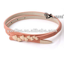 Beautiful Narrow Plain PU Belts For Woman